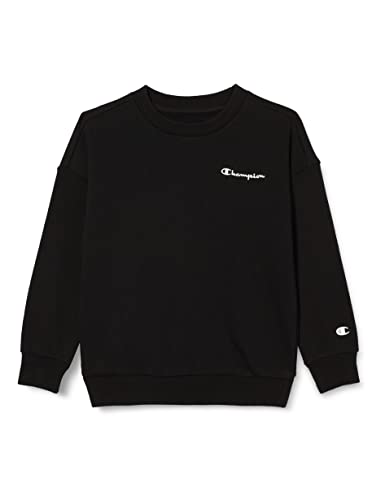 Champion Bluza dziecięca i młodzieżowa Eco Future Spring Terry Crewneck, czarna, 9-10 lat, czarny, 9-10 Lat