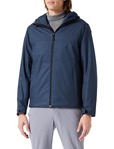 4F Męska kurtka narciarska Kumn001 dżinsy, ciemnoniebieska, XL, granatowy