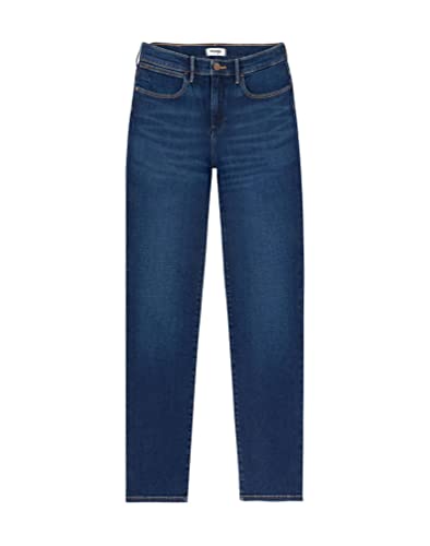Wrangler dżinsy damskie proste, czarny, 28W / 32L