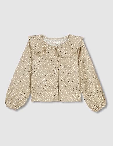 Gocco Koszula męska Print Leopard, Jasny wielbłąd, Regularny dla dziewczynek, Camel Lekki, 3-4 lat
