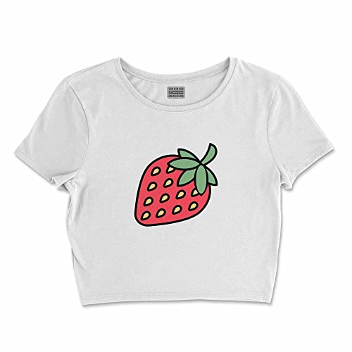 Bona Basics, Koszulka damska z nadrukiem cyfrowym,%100 bawełna, biała, casualowa, topy damskie, rozmiar: S, biały, S Krótki