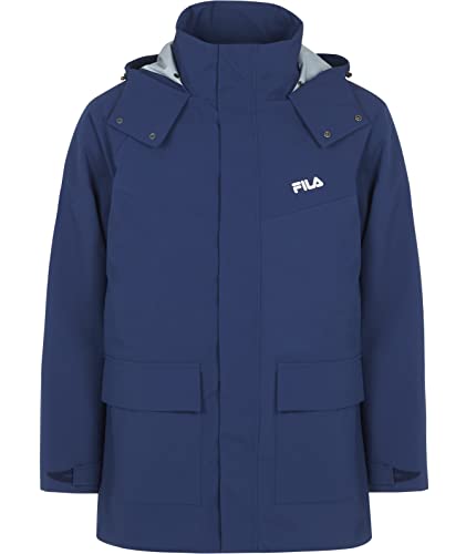 FILA Męska kurtka Tanvald Light Parka Jacket Padded, Medieval Blue, XXL