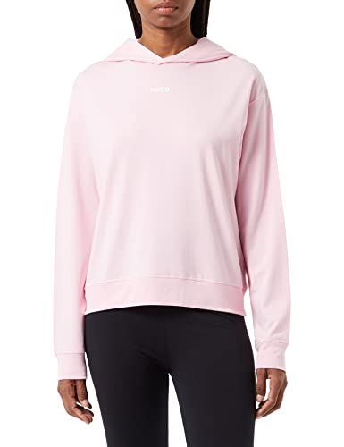 HUGO Damska bluza z kapturem Shuffle_Hoodie, Light/Pastel Pink682, XL