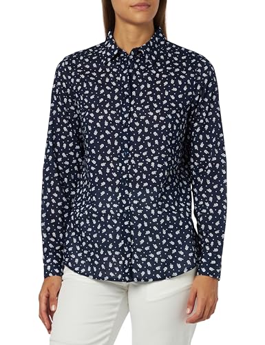 United Colors of Benetton Koszula męska, Ciemny Niebieski Kwiatowy Wzór 67l, L
