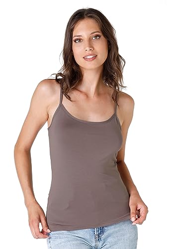 LOVABLE Wiskoza Podstawowa Soul Top Ciasne Ramię Kobiet, Norek, XL