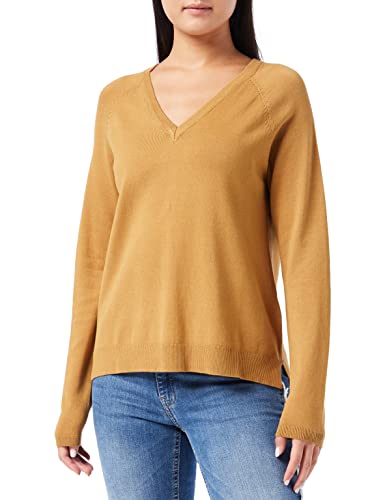 Peppercorn Damski sweter Tana z dekoltem w serek, Brązowy, S