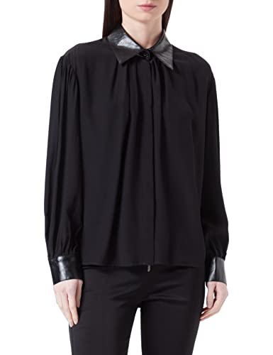 Sisley Koszulka damska 56ICLQ02L, czarna 100, XS