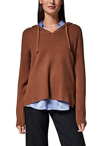 comma Sweter damski z długim rękawem, 8771 Sienna Brown, 36