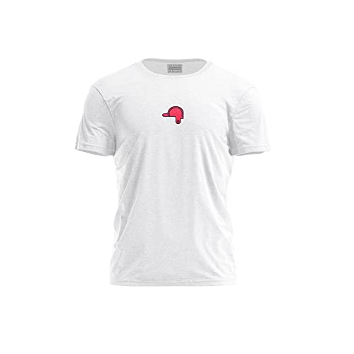 Bona Basics, Nadruk cyfrowy, męski t-shirt basic,% 100 bawełna, biały, casualowy, męskie topy, rozmiar: XL, biały, XL