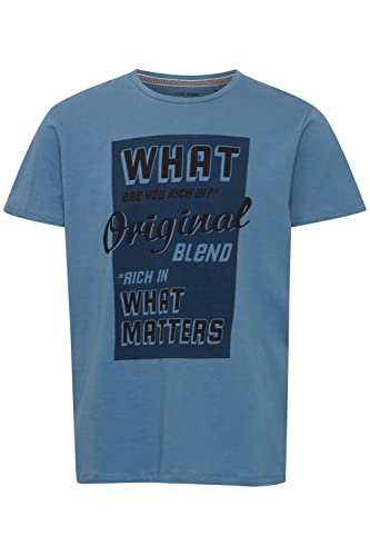 Blend T-shirt męski, 184025/Copen Blue, L