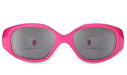 NANO Kooki Okulary Unisex dla dzieci, Fuksja/Biały, 44/17