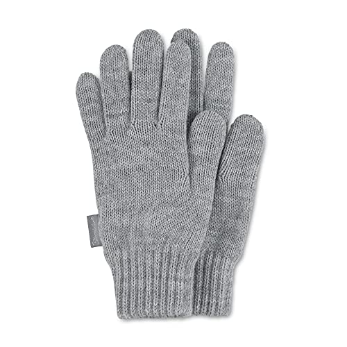 Sterntaler Unisex dziecięce rękawiczki z dzianiny, w paski, rękawiczki zimowe, Srebrny mel., jeden rozmiar