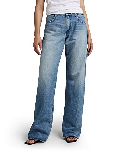 G-STAR RAW Damskie spodnie Judee Loose Jeans Pants, Niebieski (Sun Faded Air Force Blue D22889-d317-c947), 32W / 32L