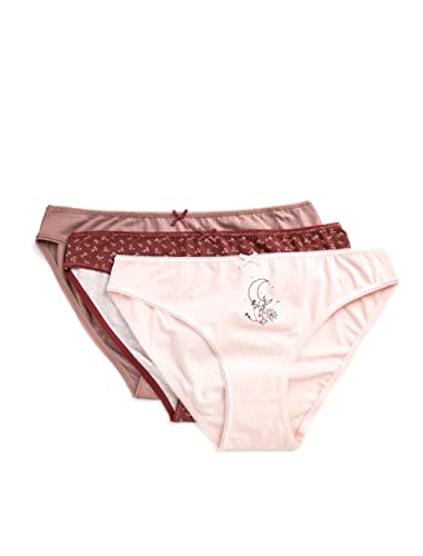 Koton Damskie figi 3-pak, Bordeux Design (4d5)