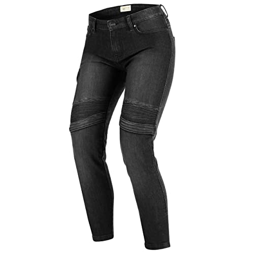 Broger Ohio Lady sprane czarne dżinsy motocyklowe D28/30