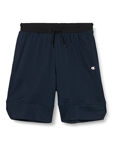 Champion Legacy Neon Spray-Soft Mesh Bermudy Szorty Dla Dzieci i Chłopców, Granatowy, 11-12 lat