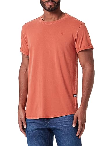 G-STAR RAW Męski t-shirt Lash, Pomarańczowy (Rooibos Tea Gd D16396-2653-g104), M
