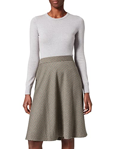 TOM TAILOR Damski Rozkloszowana spódnica z wzorem w kratkę 1029690, 28373 - Beige Green Small Check, 42