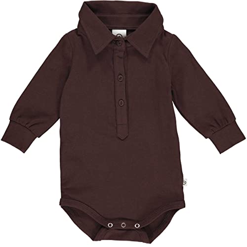 Müsli by Green Cotton Baby Boys Cozy me Shirt Body and Toddler Sleepers, Coffee, 92