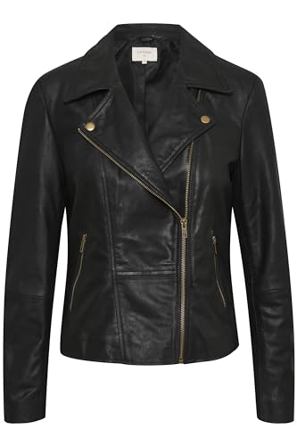 Cream Damska kurtka skórzana Crrabia, czarna, UK 6