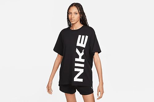 Nike W NSW Tee Air T-Shirt Damski, Czarny/biały, XL