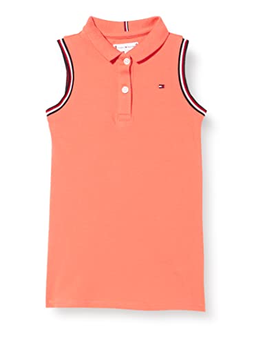 Tommy Hilfiger Dziewczęca klasyczna sukienka polo, Island Punch, 164 cm