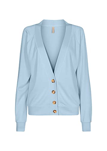 SOYACONCEPT Womens SC-Banu kardigan z 73 guzikami, kardigan z dzianiny, niebieski kaszmir, XS, kaszmirowy błękit