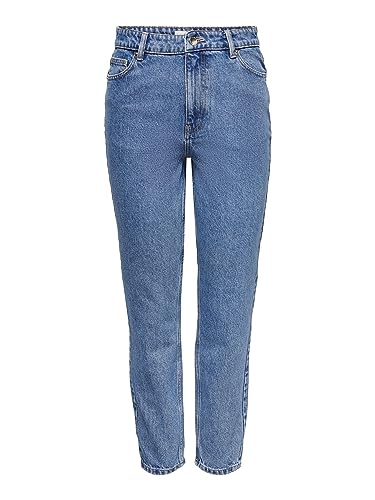 Only Onljagger Life High Mom Ankle DNM Noos Dżinsy Damskie, M-Niebieski Denim:Nas258, 31W / 34L