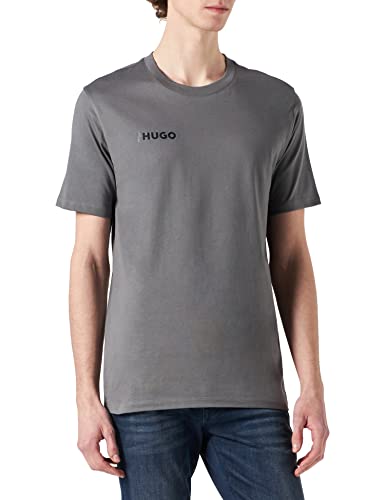 HUGO Męski t-shirt Dampin, Open Grey069, L