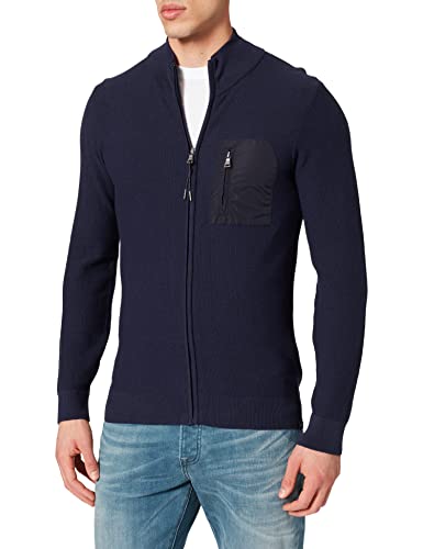 BRAX Męska kurtka z dzianiny Jake, niebieski (Ocean 23), 48