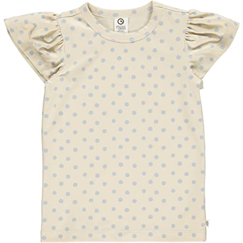 Müsli by Green Cotton Koszulka dziewczęca w kropki S/S T, Buttercream, 134