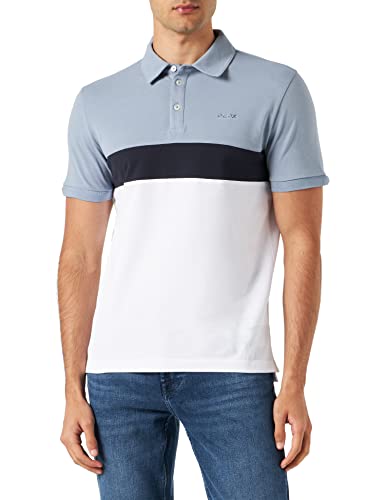 Geox Męska koszulka polo M (DE), biały (Optical White/Faded), S, Optical White/Faded, S
