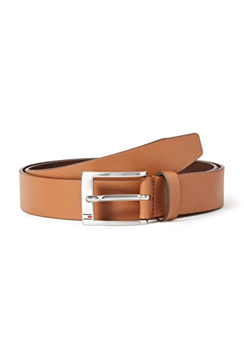 Tommy Hilfiger Pasek męski New Aly Belt skórzany pasek, ciemny odcień, 85