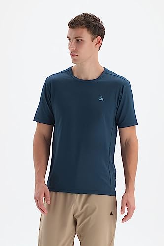 Dagi T-shirt męski, kolor morski, XL, morski, XL