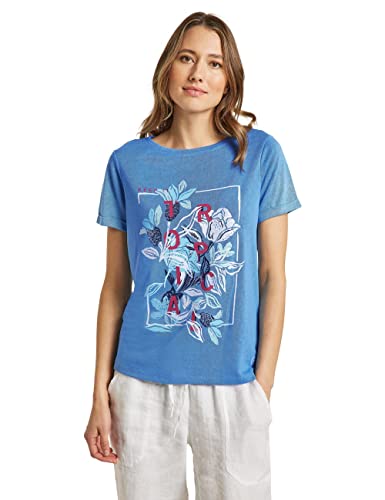 Cecil Damska koszula lniana, Marina Blue, XS