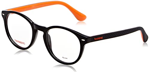 HAVAIANAS TRANCOSO/V, okulary, Black Orange, 49 Unisex Dorosły, Czarny Pomarańczowy, 49