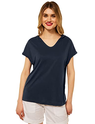 Street One Damska bluza z kapturem A318000, Dark Vintage Blue, 38
