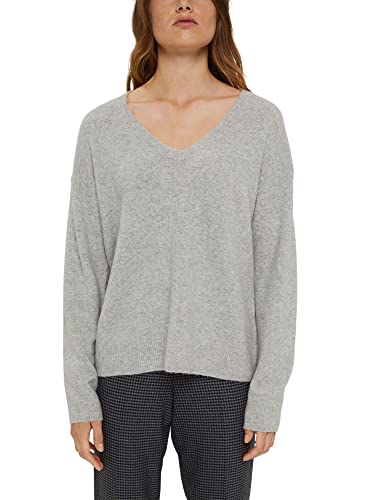 ESPRIT Sweter damski, 044/jasnoszary 5, XL
