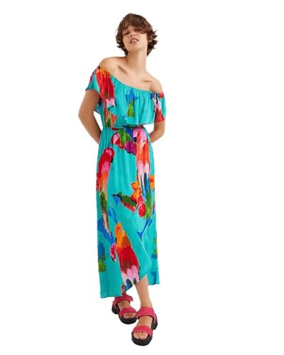 Desigual Damska sukienka Vest_pahoa Casual, zielony, M