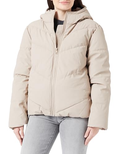 JdY Damska kurtka pikowana JDYARNHEM Water REP Short Puffa OTW NOOS, Simply Taupe, XL, Simply Taupe, XL