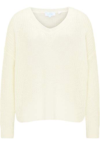 usha BLUE LABEL Sweter damski 15409976, biały (wollweiss), M