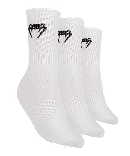 Venum Unisex Classic zestaw 3 par biały/czarny, rozmiar 46-48 skarpety