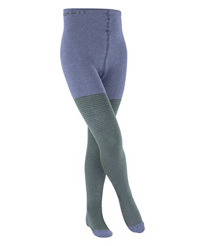 ESPRIT Dziewczęce rajstopy Fine Stripe, bawełna, 1 sztuka, zielone (Tourmaline 7182), 134-146