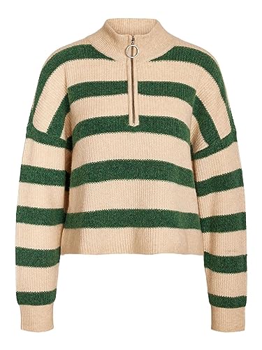 Noisy may Damski sweter z zamkiem błyskawicznym, Foliage Green, L