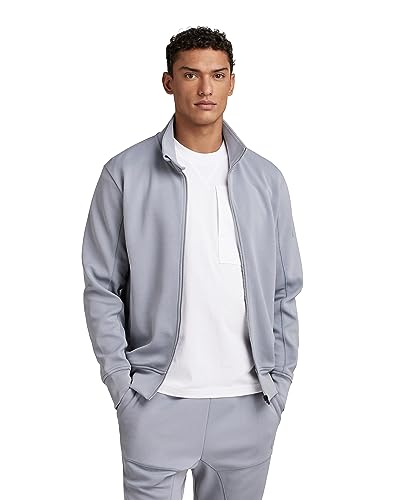 G-STAR RAW Męska kurtka Track Jacket Sw Sweats, Szary (Dim Grey D23478-d429-3885), L