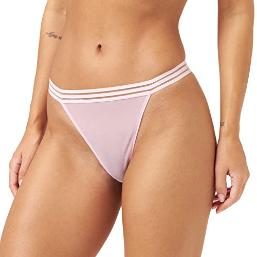 HUGO Damskie stringi Thong Sheer, Jasny/pastelowy różowy 686, XL