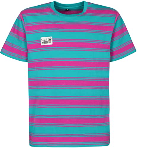 Rock Experience REMT02081 FETTUCCINI SS T-Shirt Męski Pasek 1523+0840 l, Pasek 1523+0840, L