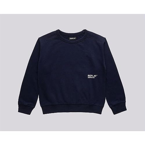 Replay Bluza chłopięca z mieszanki bawełny, 882 Deep Blue, 12 lat