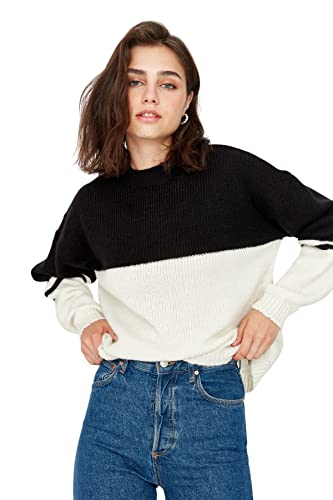 Trendyol Damska bluza TWOAW23KZ01140/Siyah, czarna, S, Czarny, S
