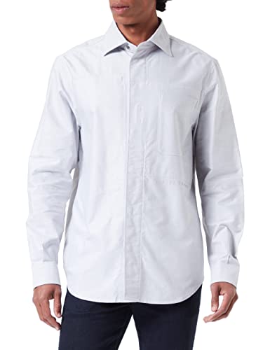 G-STAR RAW Męska koszula Secret Utility Regular, Wielokolorowy (Correct Grey/White Oxford C895-C760), XS